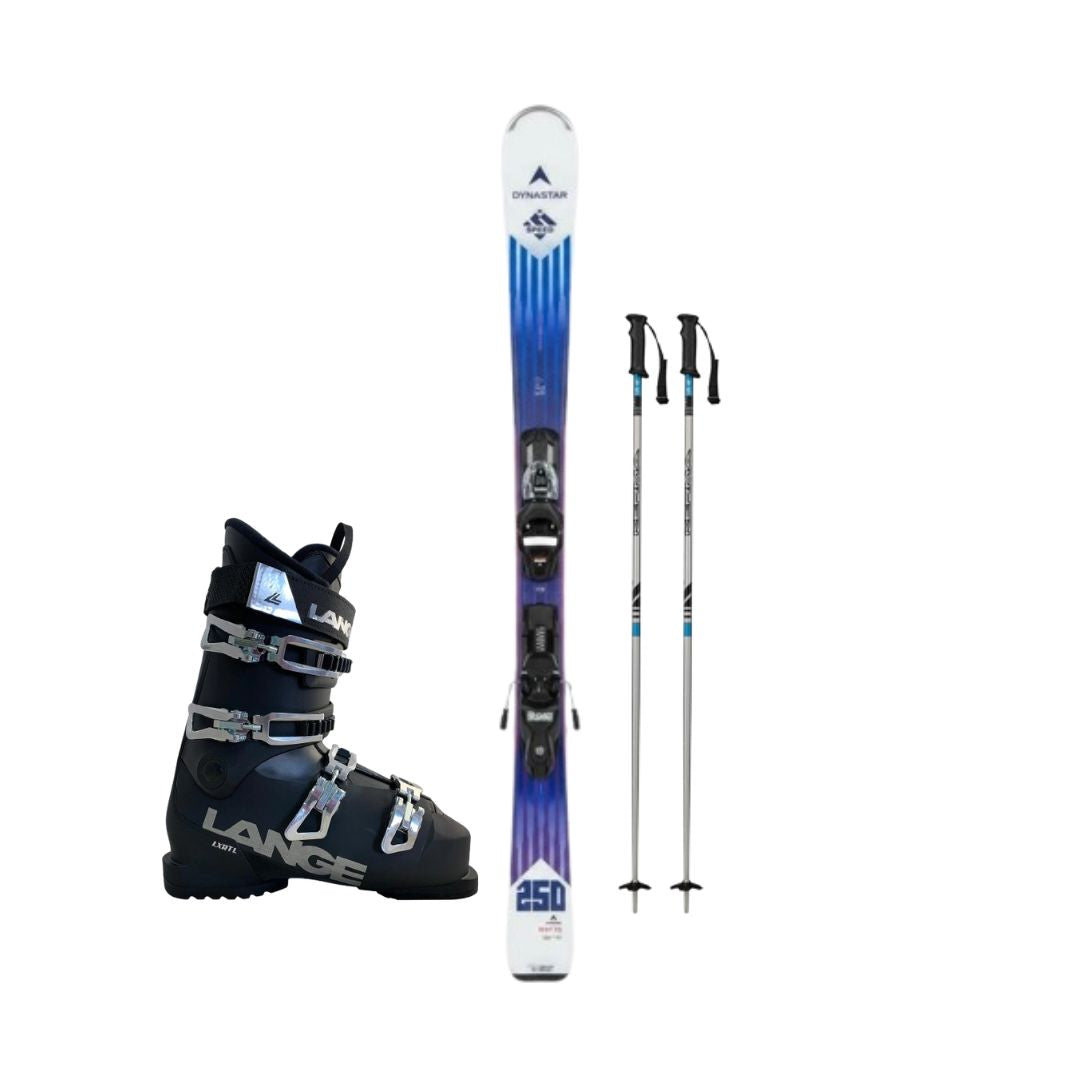Pack Ski Dynastar SPEED 250 SMU con fijaciones Look XP10 + Botas Lange LX RTL Hombre + Bastones Kerma Sr