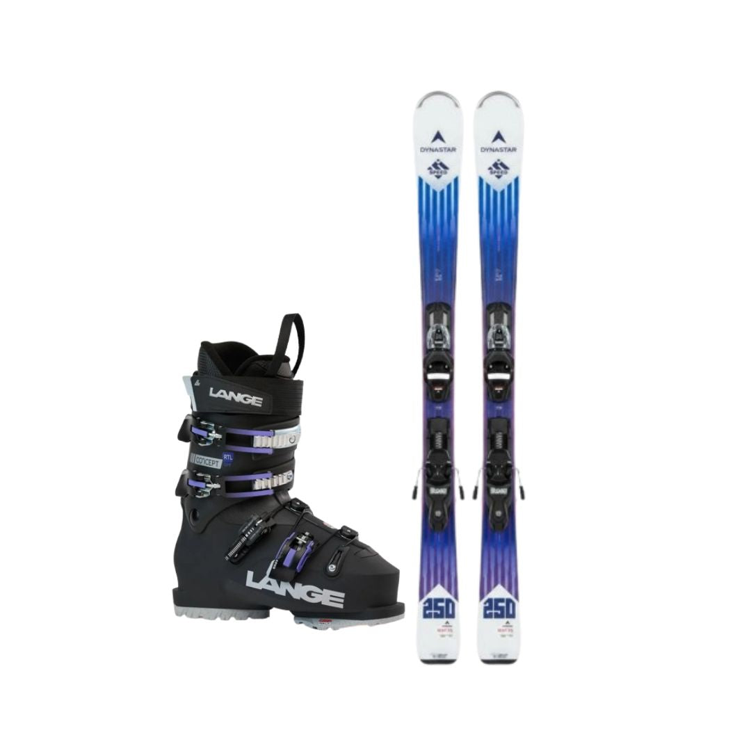Pack Dynastar Ski SPEED 250 SMU Con Fijaciones Look XP10 + Lange Botas Ski CONCEPT RTL GW Mujer