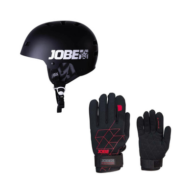 Pack Jobe Casco Para Agua Negro Y Jobe Guantes para Agua Stream