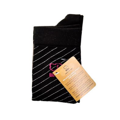 BRBL Calcetines de Ski Montana Liner Negro/Fuxcia