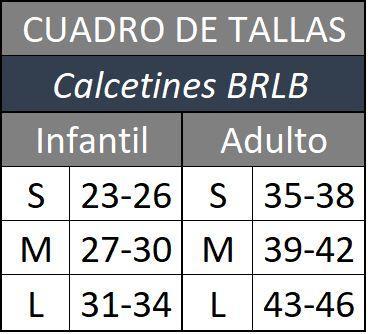 BRBL Calcetines de Ski Kodiak 2 DX+SX Gris/Rojo