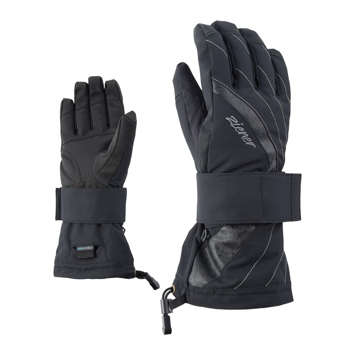 Ziener Guante Nieve Milana-Z AS® Mujer Negro