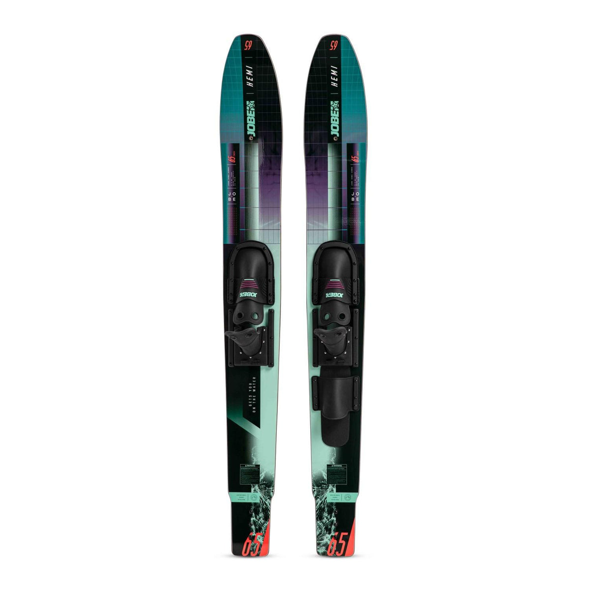 Jobe Par Ski Acuático Hemi Combo 65"  con Fijaciones