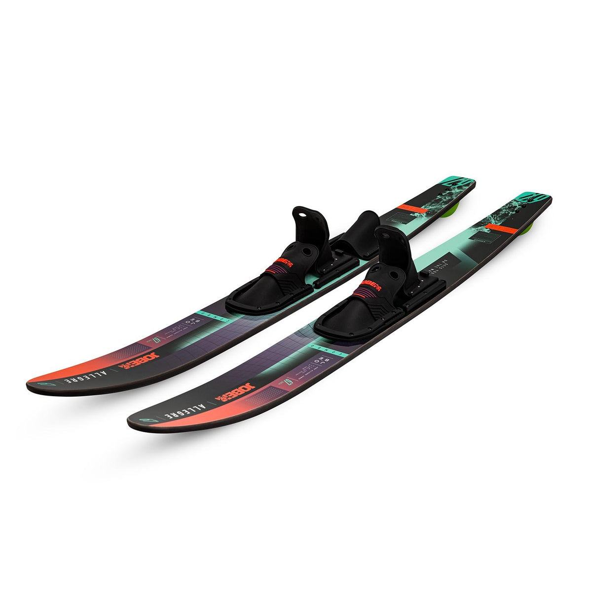 Jobe Par Ski Acuático Allegre Combo 67" Rojo con Fijaciones