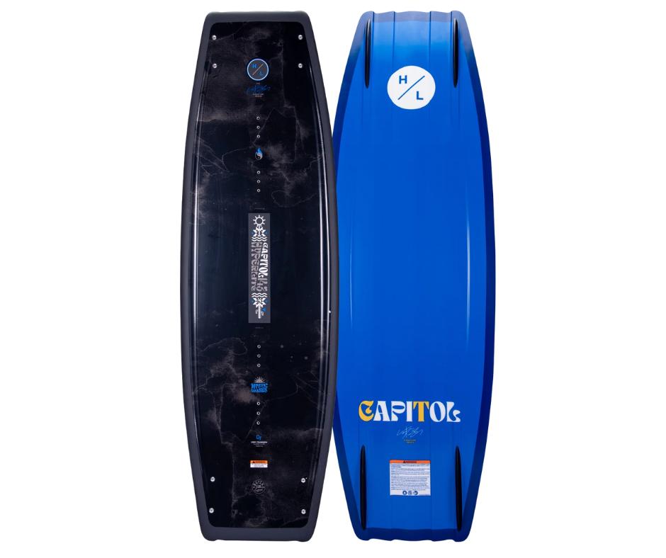 Hyperlite Wakeboard Capitol 143 con Fijaciones Team Open Toe 7-10.5
