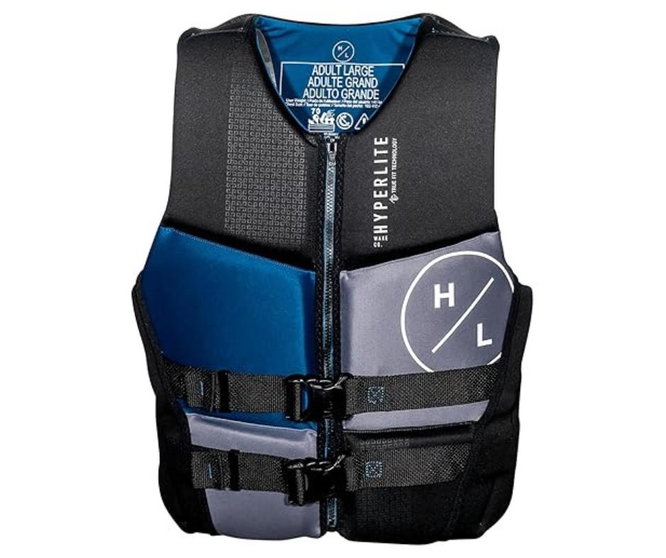 Hyperlite Chaleco Salvavidas Hombre Prime Neopreno Azul Gris