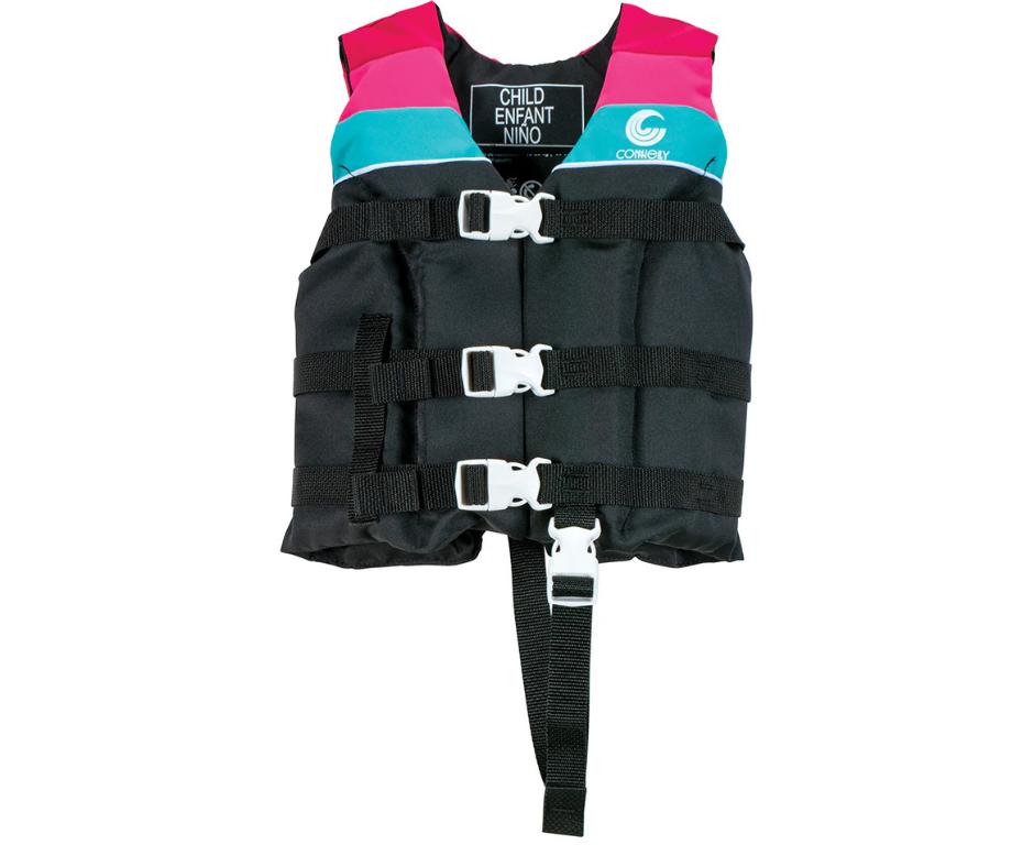 Connelly Chaleco Salvavidas Retro Niños 15-25 Kg  Negro